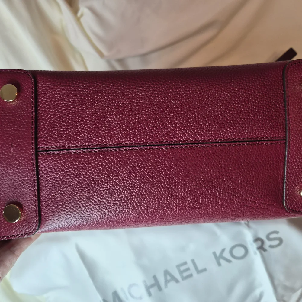 Michael Kors Burgundy Leather Tote Bag